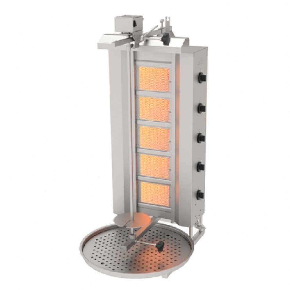 Döner ocağı,5 radyanlı,üstten motorlu,gazlı,