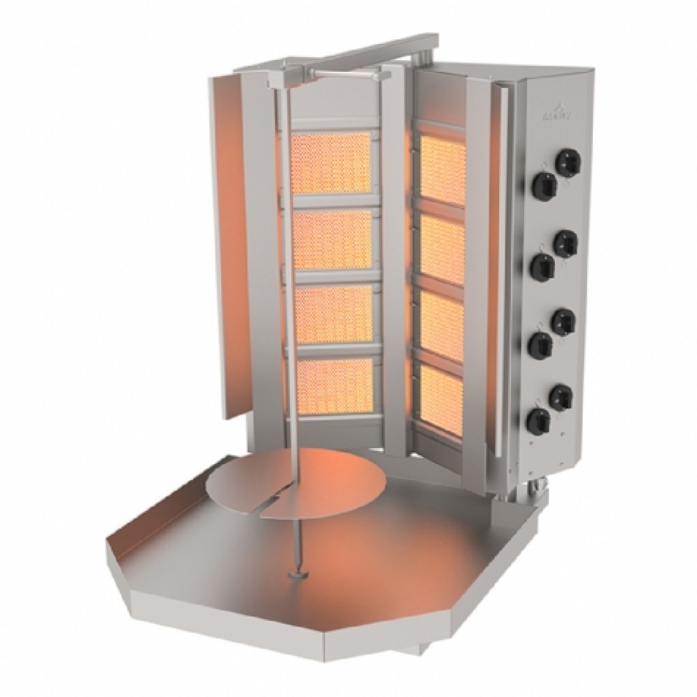 Döner Ocağı 8 Radyanlı, Sabit ,Gazlı pişirme