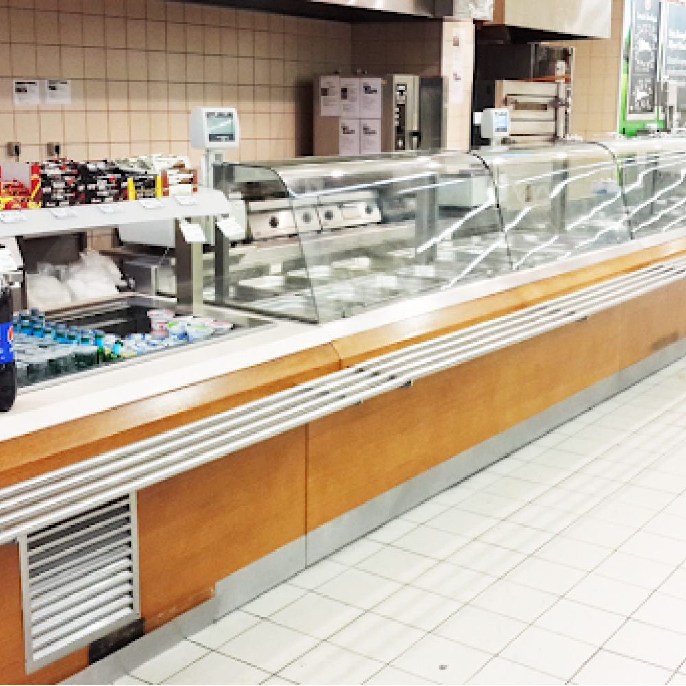 Self servis sıcak ve soğuk yemek tezgahları